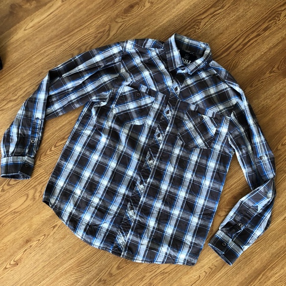 Buy 1 Get 2 Drill Slim fit stretch white large and Alfani blue shirt cotton - Picture 2 of 11